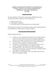 clinical skills evaluation - American Board of Psychiatry and Neurology