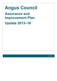 Angus Council Assurance and Improvement Plan ... - Audit Scotland