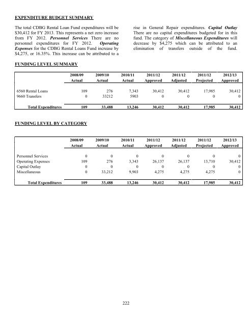 2012-2013 Budget - City of Saginaw MI