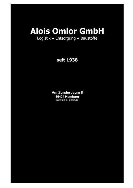 Am Zunderbaum 8 - Alois Omlor GmbH