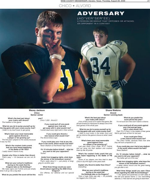 Football Preview - Wise County Messenger