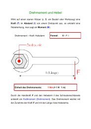 Drehmoment und Hebel