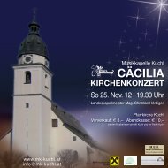 cäcilia kirchenkonzert - Salzburger Volkskultur