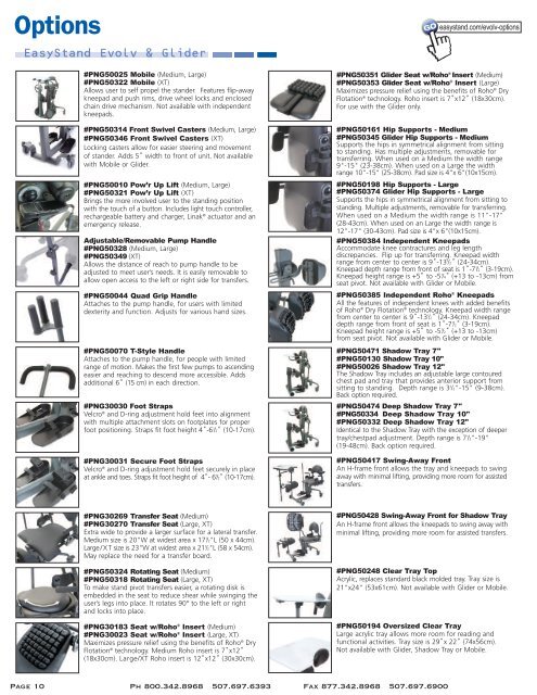 EasyStand Evolv Stander Brochure