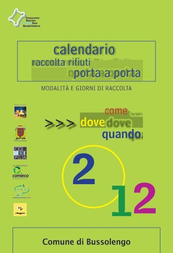 Page 1 calendario raccolta rifiuti porta a porta Modalità e giorni di ...