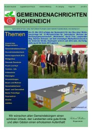 Zeitungsvorlage 2.Ausgabe 12.pub - Marktgemeinde Hoheneich