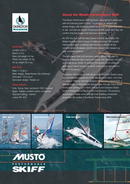 Class Brochure - Musto Performance Skiff