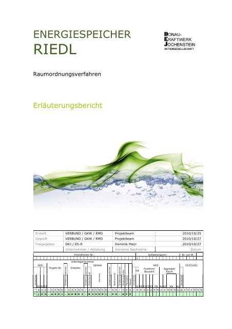 Erläuterungsbericht - Die Regierung von Niederbayern