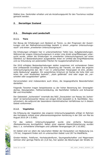Erläuterungsbericht - Die Regierung von Niederbayern