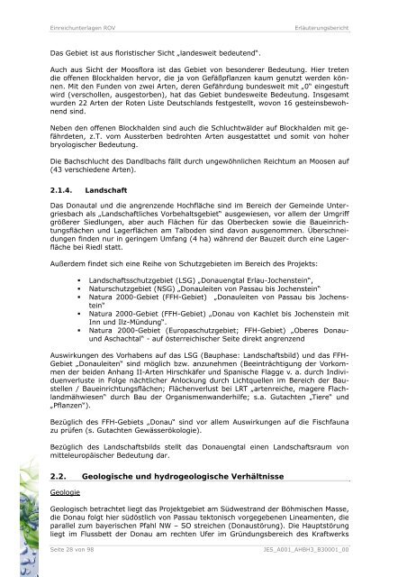 Erläuterungsbericht - Die Regierung von Niederbayern