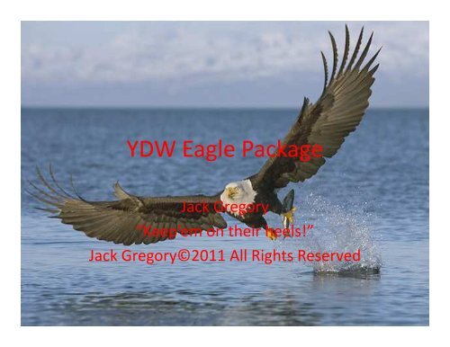 Eagle Package 2011 YDWIII - Gregory Double Wing