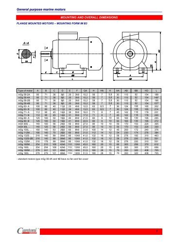 General purpose marine motors - Cantoni Group