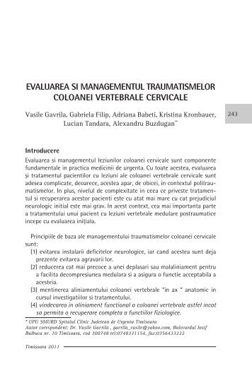 Trauma coloana vertebrala.pdf - ati | anestezie terapie intensiva