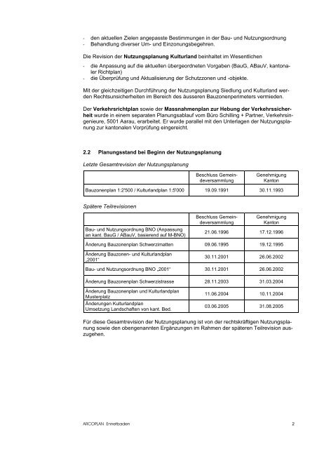 Planungsbericht gemäss Art. 47 RPV zur Gesamtrevision - Seengen