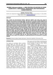 NUTRITIVE VALUE OF BAOBAB (Adansonia digitata L - Zoo-unn.org