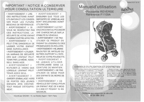 poussette babybus reverse