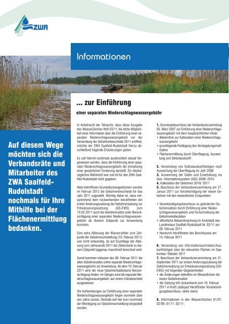 Zweckverband Wasserversorgung und Abwasserbeseitigung - ZWA