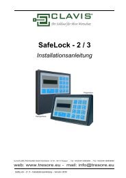 SafeLock - 2 / 3 Installationsanleitung - Tresore.eu
