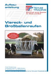 Viereck- und GroÃballen raufen - Texas Trading GmbH