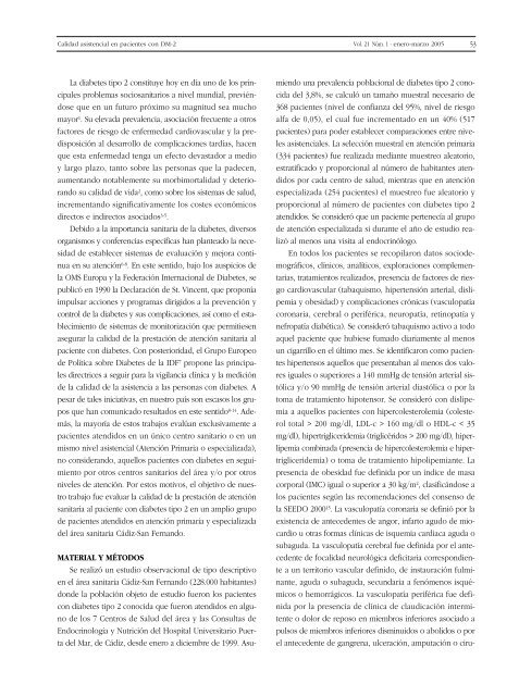 Avances en DiabetologÃ­a - Sociedad EspaÃ±ola de Diabetes