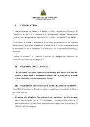 i. introducciÃ³n ii. objetivo institucional iii. objetivos especificos y ...