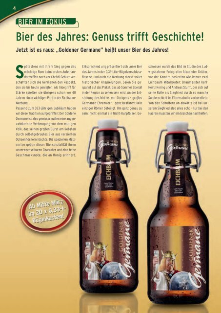 Jetzt ist es raus: „goldener germane” heißt unser Bier ... - Eichbaum