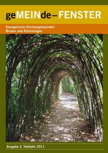 Gemeindebrief 02/2011 - Evangelische Kirchengemeinde Binzen