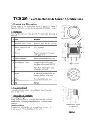 TGS 203 - Carbon Monoxide Sensor Specifications - Meditronik