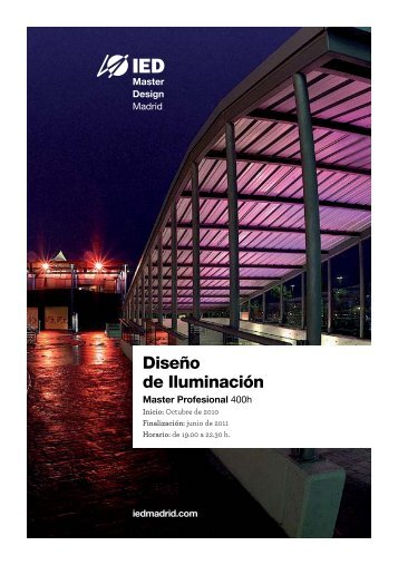 Master en Diseño de Iluminación - IED Madrid