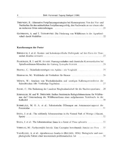 BeitrÃ¤ge der Hymenopterologen-Tagung in Stuttgart (4 ... - DGaaE