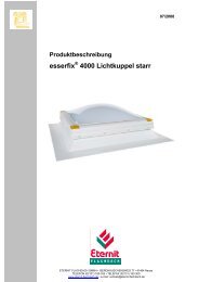 esserfix 4000 Lichtkuppel starr - Eternit Flachdach GmbH