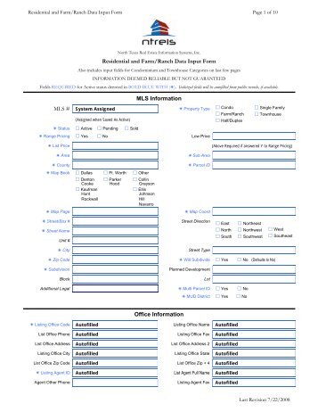 realtracs solutions residential input form mls information mls mls form