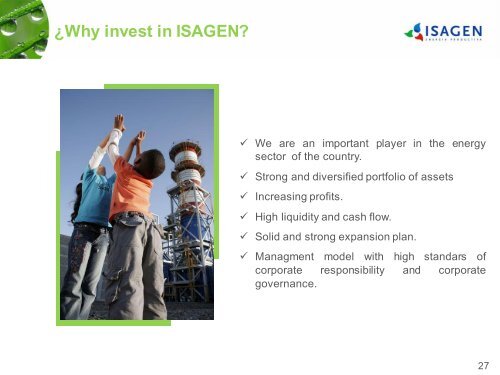 Corporate presentation - Isagen