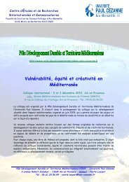 Vulnérabilité, équité et créativité en Méditerranée - Medacthu