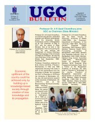 UGC BULLETIN (April-June 2011, Vol. 11, No. 2) - University Grants ...