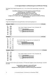 4. Lösungsschlüssel und Bewertung der schriftlichen Prüfung 5 6 3 4 2