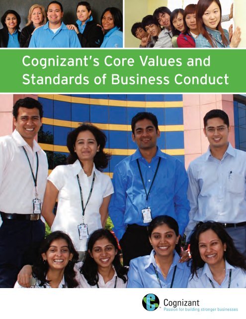 Cognizant S Core Values And Standards Of Business Conduct