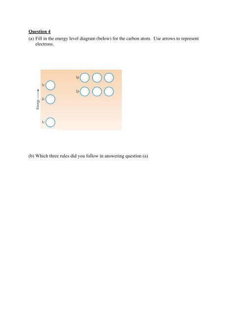 Practice Questions Placement Exam for Entry into Chemistry 120