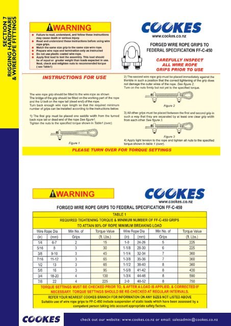 section 7 & wirerope fittings rigging hardware - Bridon