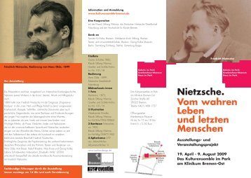 Nietzsche. Vom wahren Leben und letzten Menschen