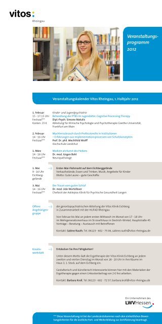 Veranstaltungsübersicht 2012 - Vitos Rheingau