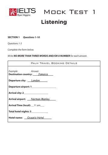 test ielts listening sample download 5) Listening Sample  Task (Recording ielts