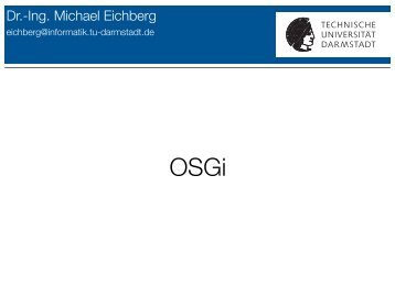 Dr.-Ing. Michael Eichberg - Software Technology Group