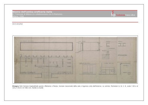 DISEGNI Mostra dell'antica oreficeria italia - Fondazione Franco Albini