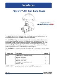 FlexiFit 431 CPAP Mask - Part Numbers & Diagram (PDF)
