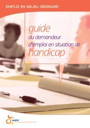 Guide du demandeur d'emploi en situation de handicap - Mdph