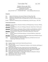 Curriculum Vitae - Phillip B. Messersmith Research Group