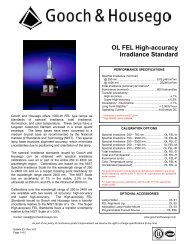 OL FEL High-accuracy Irradiance Standard - Gooch and Housego