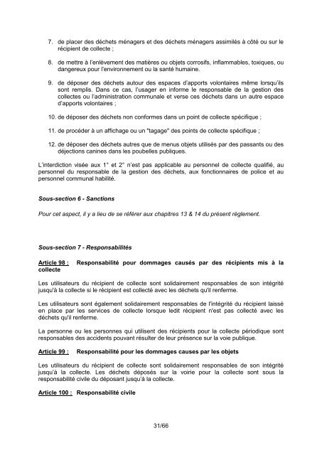 Règlement Général De Police administrative Applicable ... - Floreffe