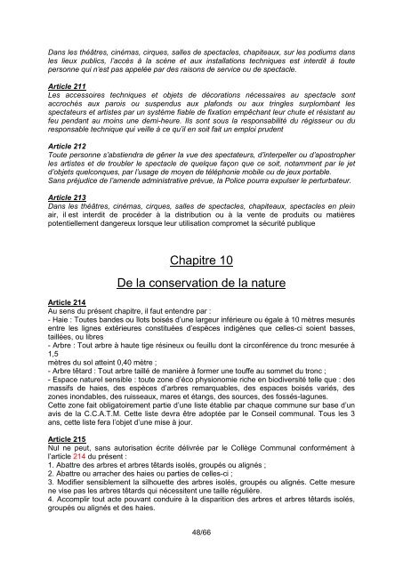 Règlement Général De Police administrative Applicable ... - Floreffe